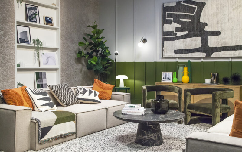 The eclectic breakout space from series 4 of Interior Design Masters