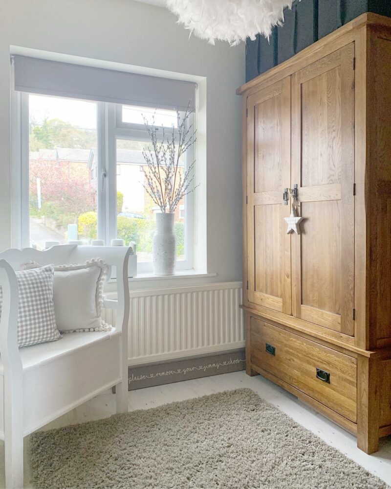 Original Rustic Oak double wardrobe