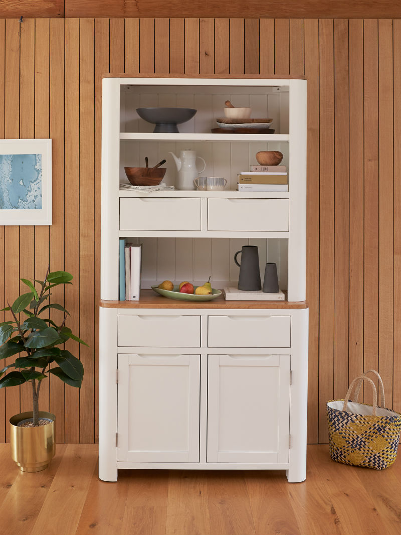 white painted modern welsh dresser