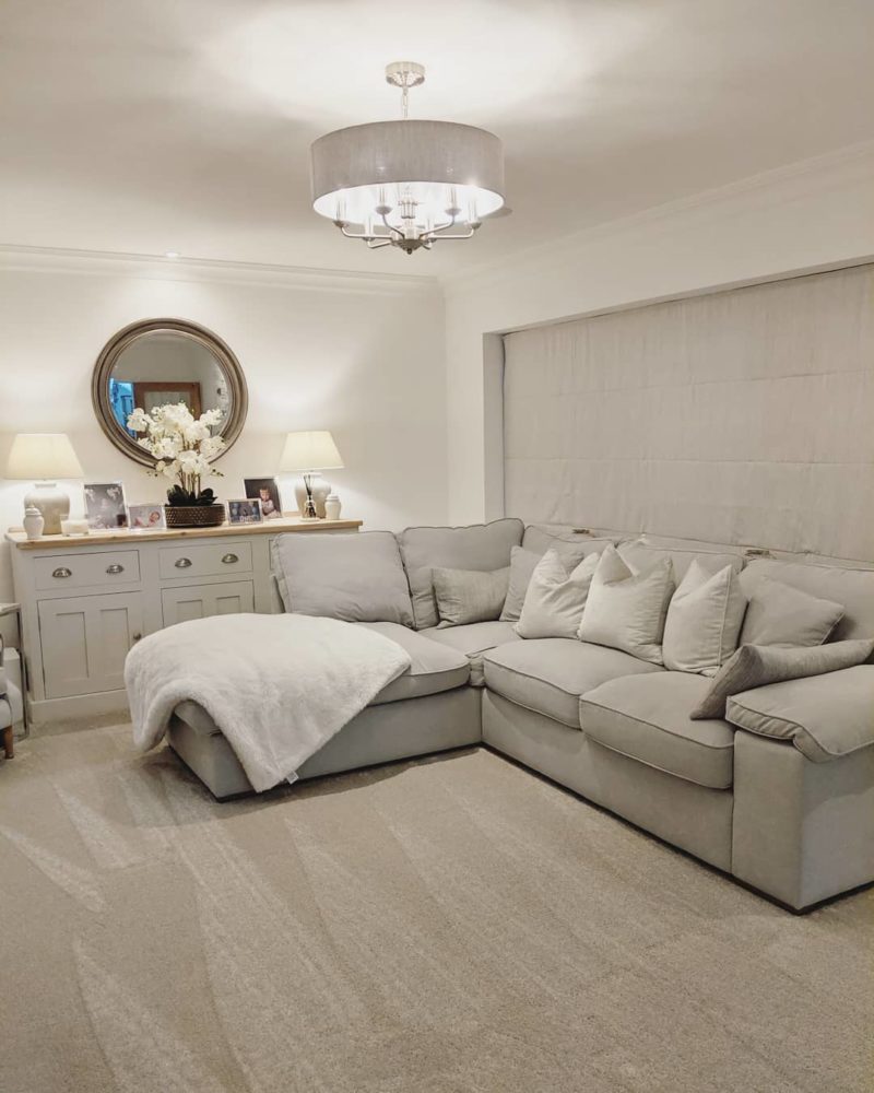 grey themed living room