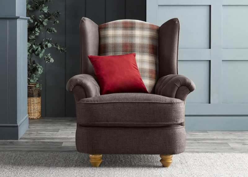Dexter brown accent chair