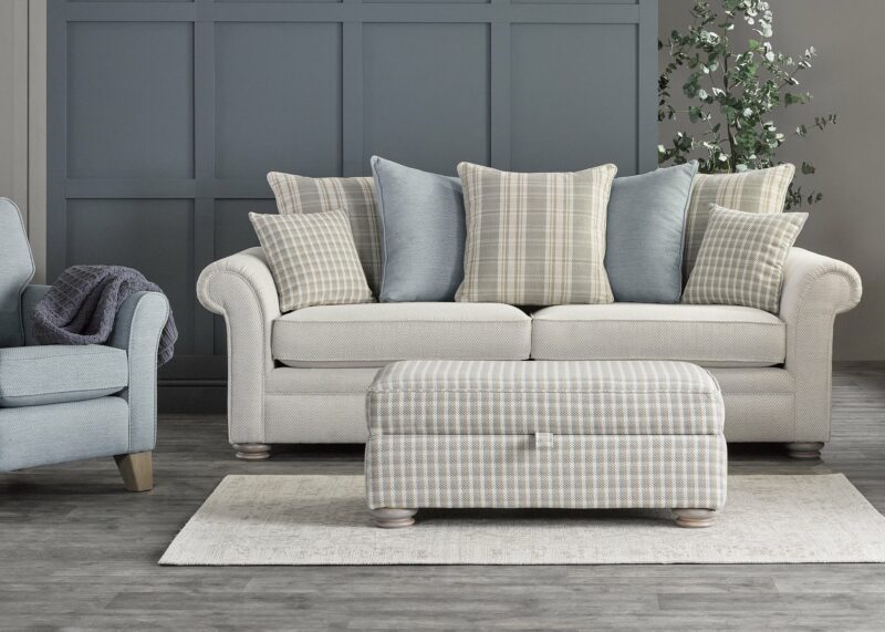 Pastel tone Hampton sofa