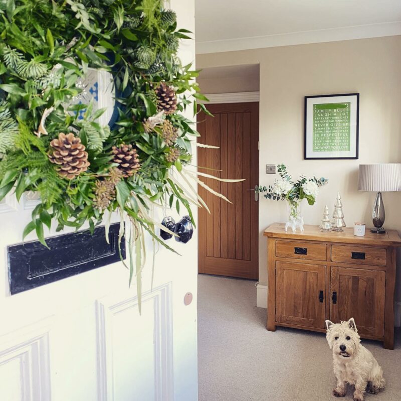 Christmas hallway
