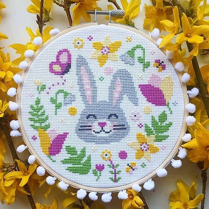 Easter cross-stitching