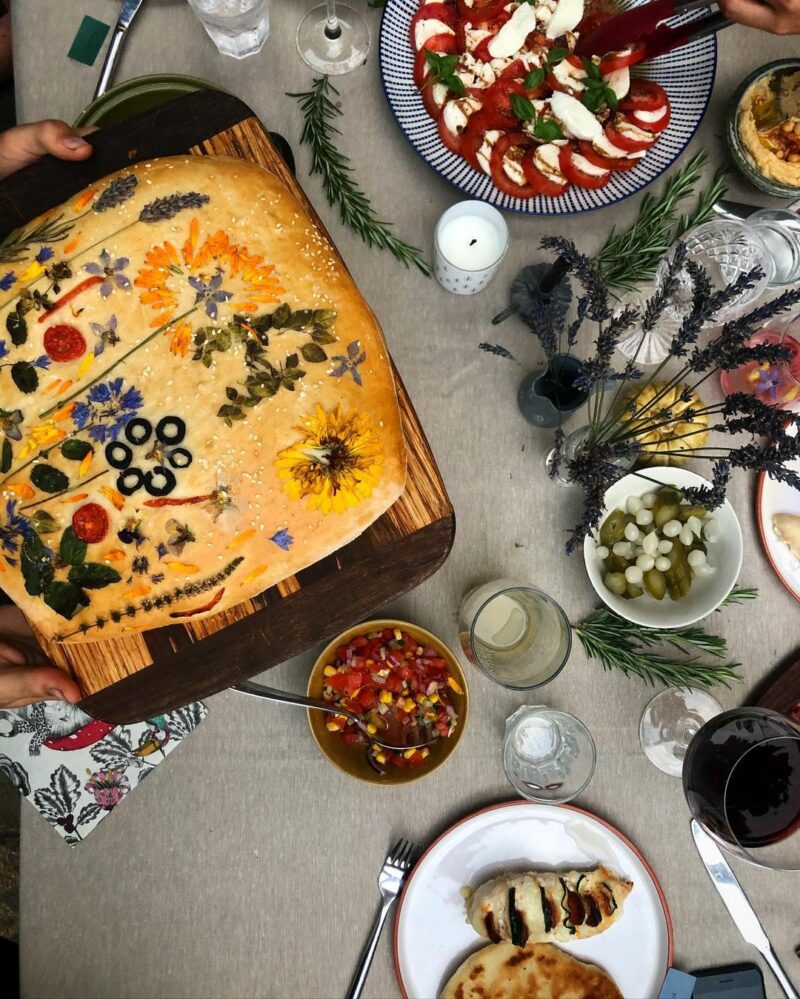 focaccia bread art