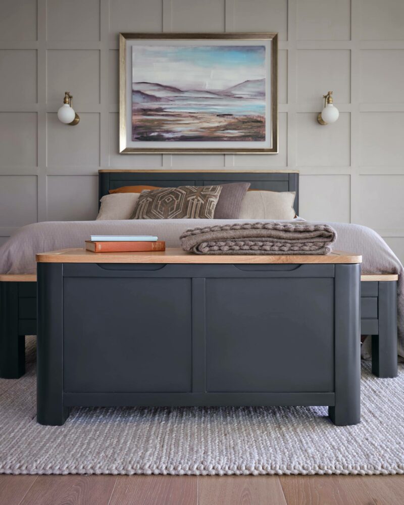 Grove dark painted Oak bedroom