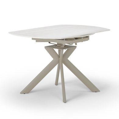 Lucia Ceramic Swivel Extending Round Dining Table 130cm